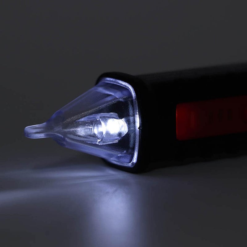 Non Contact Voltage Tester Pen NCV Sensor 12V 48V 1000V Selectable With Sound Light Alarm Black - Image 4